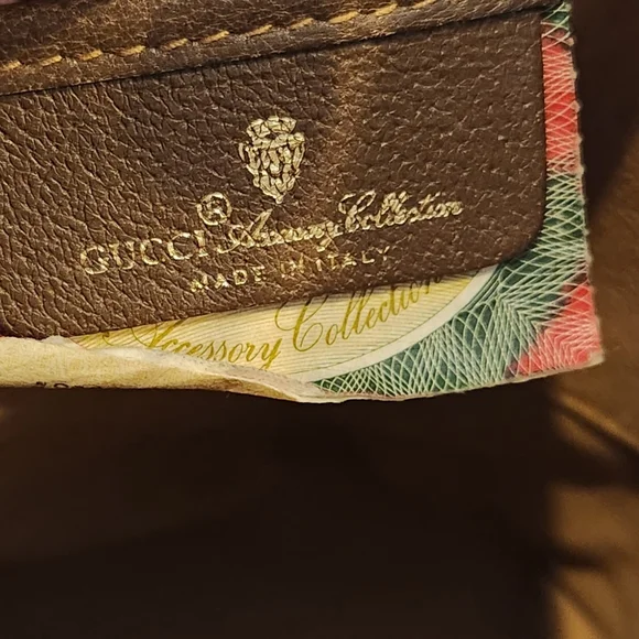 Gucci Vintage Sherry Line GG Bucket Bag